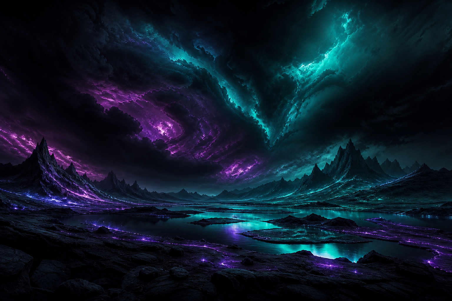 Oled Colorful Glowing Waves Amoled Wallpaper  4 4K