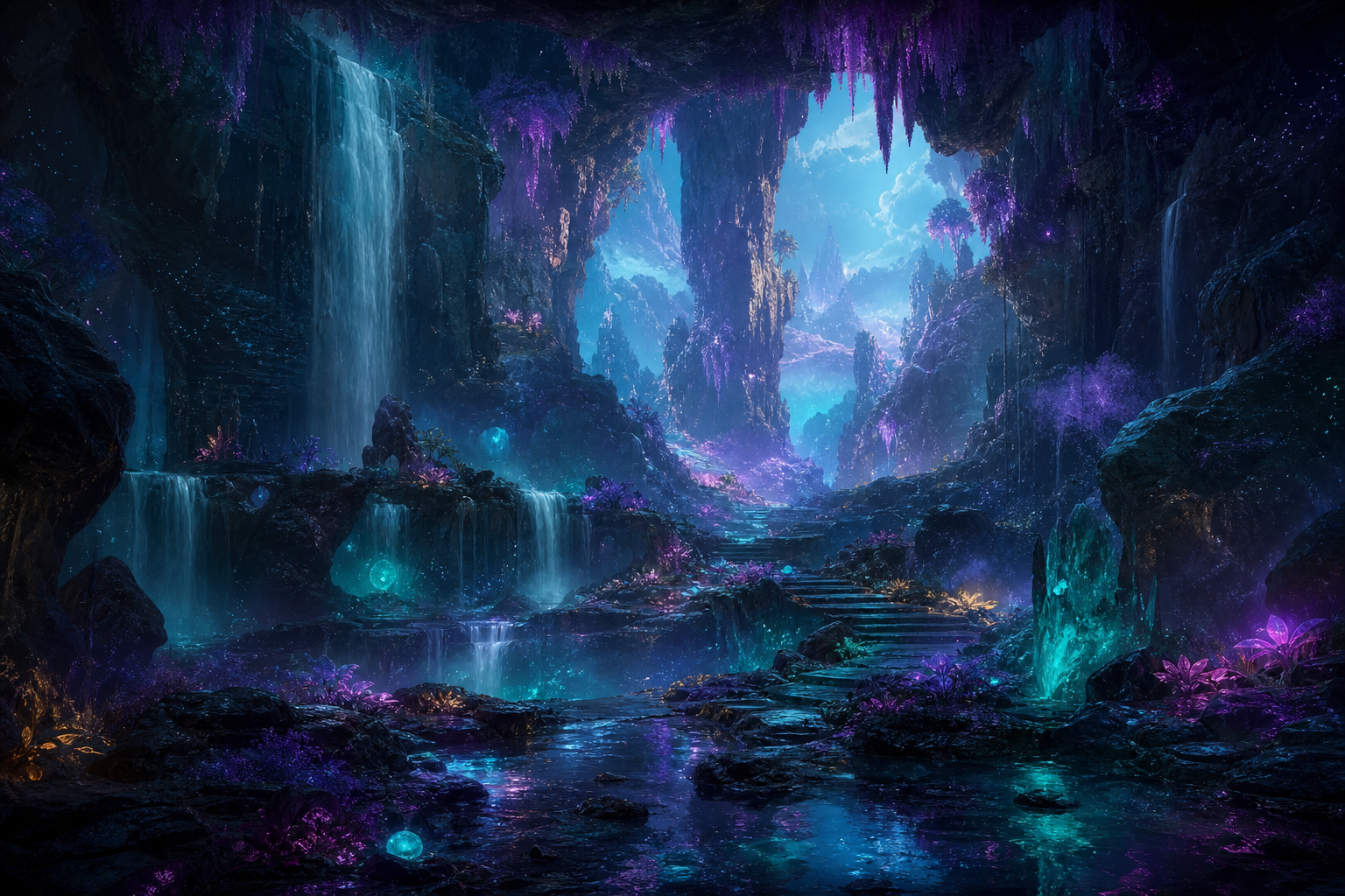 Open World Fantasy Landscape Game Style Gaming Wallpaper  18 4K
