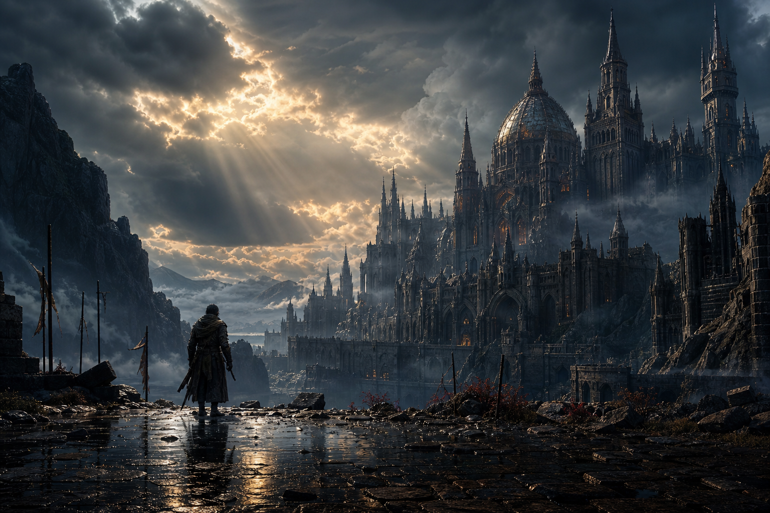 Open World Fantasy Landscape Game Style Gaming Wallpaper  8 4K