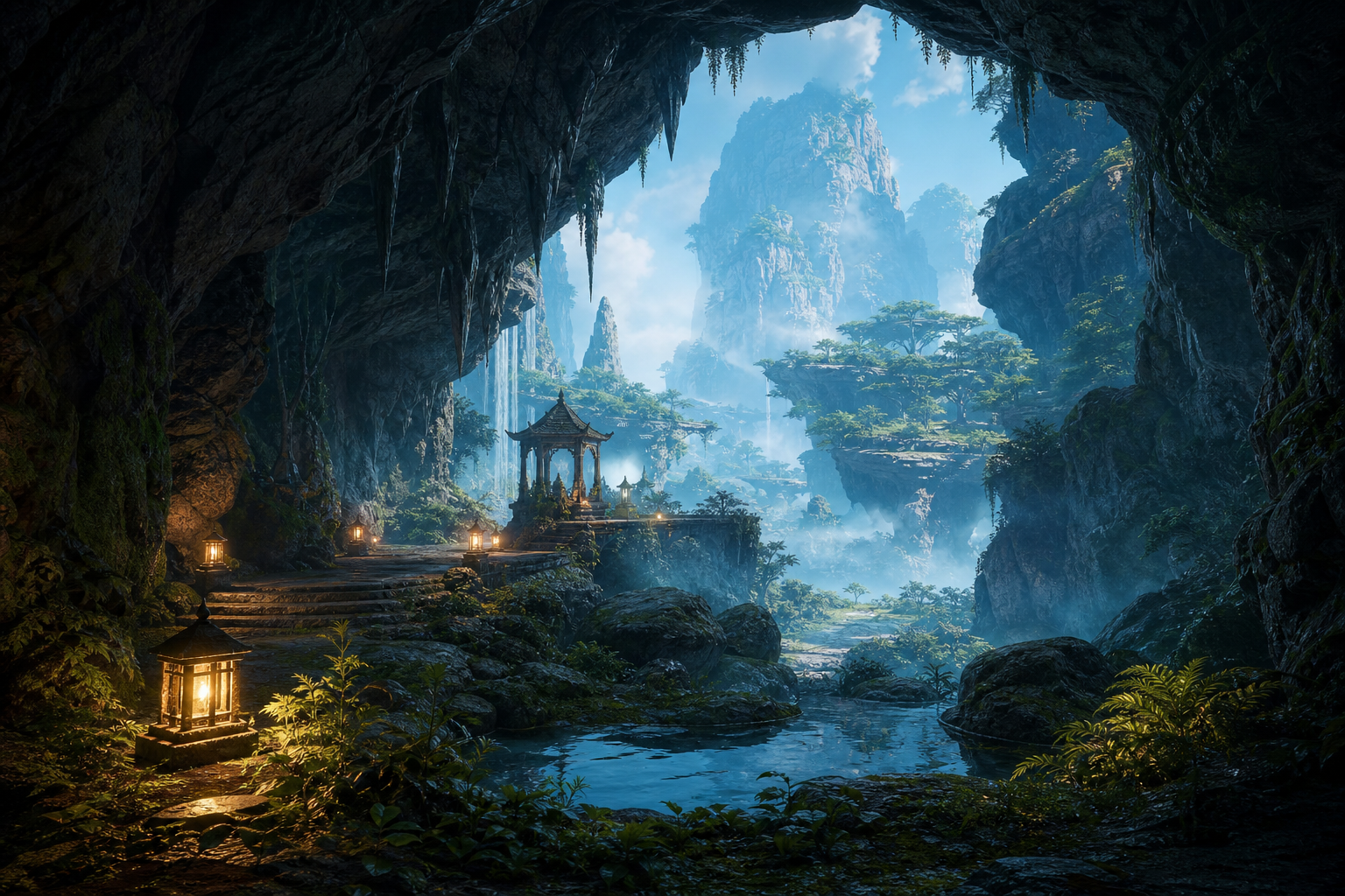 Open World Fantasy Landscape Game Style Gaming Wallpaper  8 4K