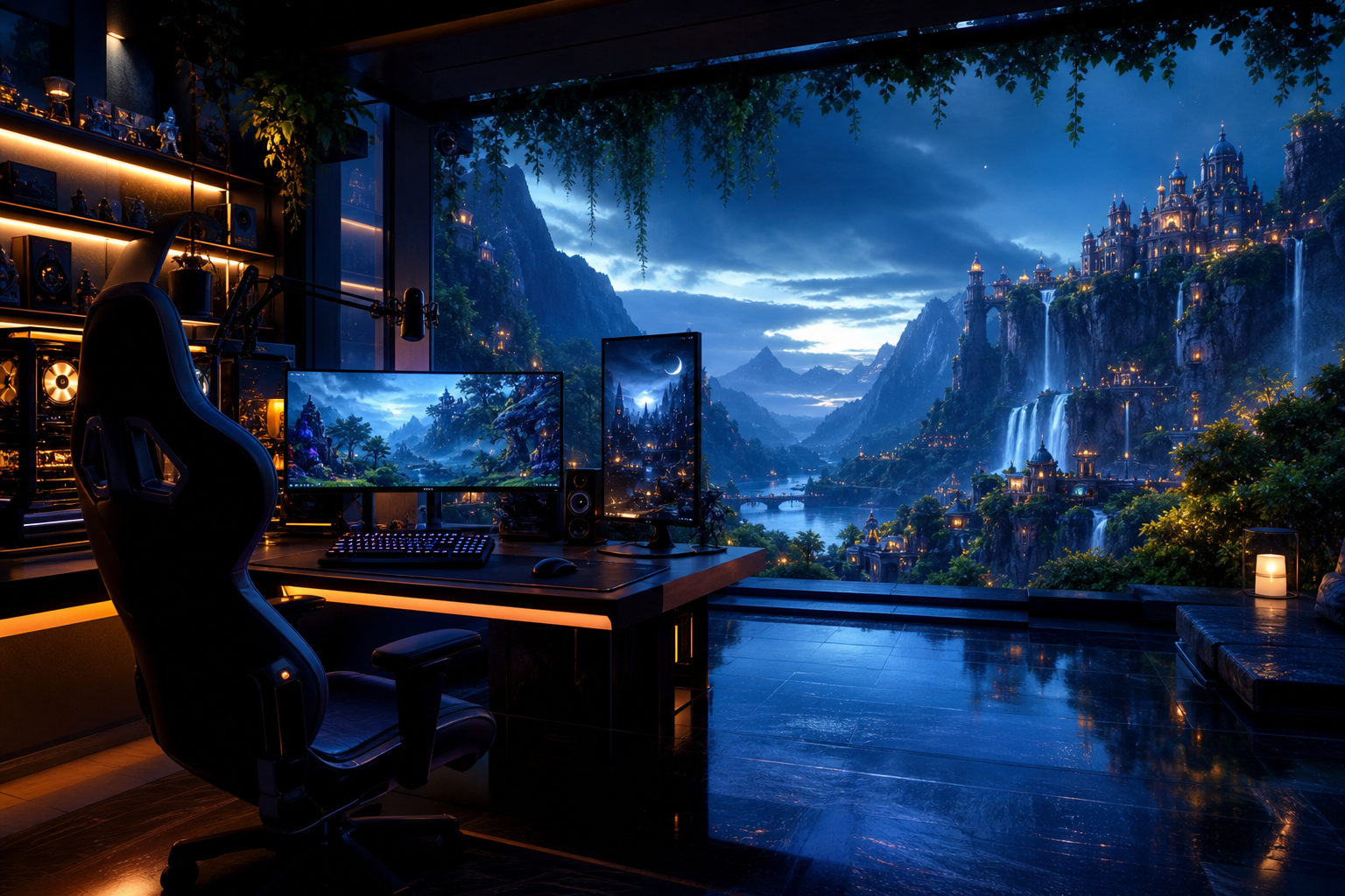 Open World Fantasy Landscape Game Style Gaming Wallpaper  8 4K