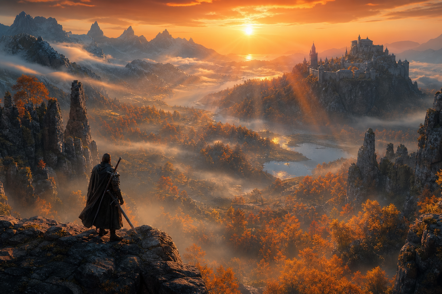 Open World Fantasy Landscape Game Style Gaming Wallpaper  8 4K