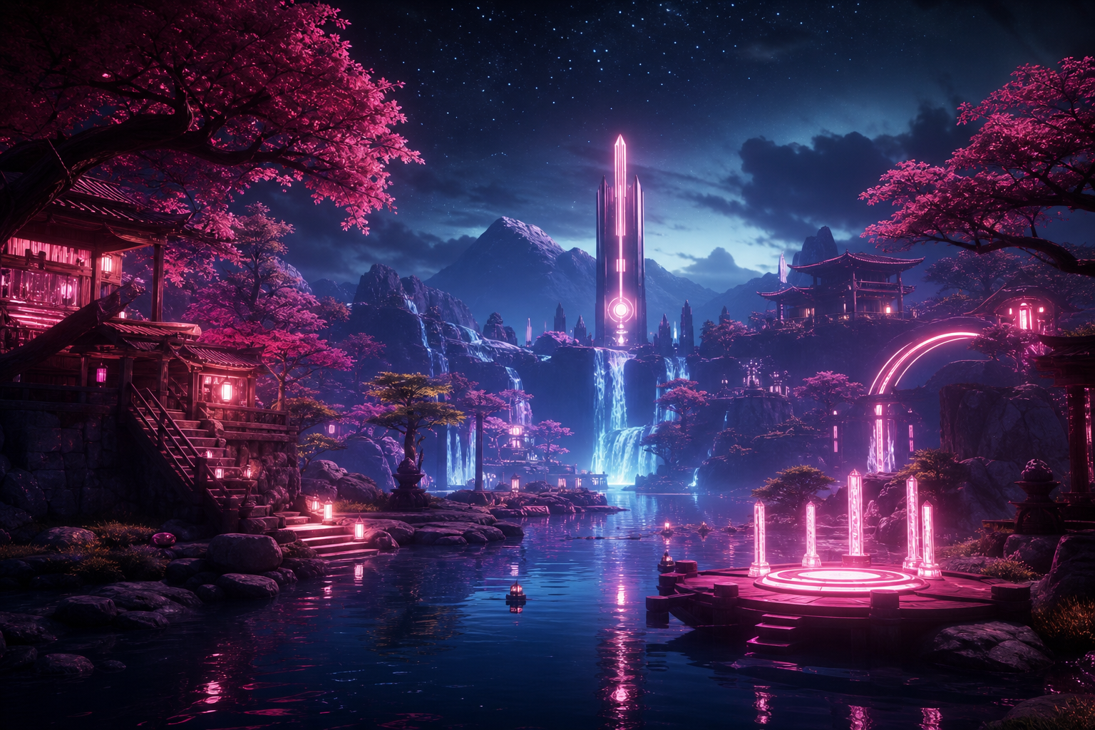 Open World Fantasy Landscape Game Style Gaming Wallpaper  8 4K