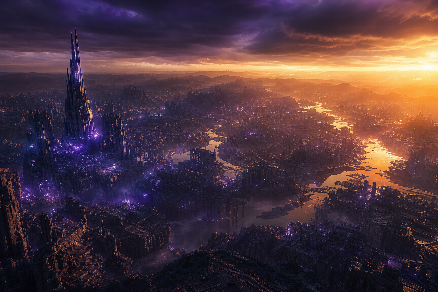 Post Apocalyptic City Skyline Movie Style Movie Wallpaper  6 4K