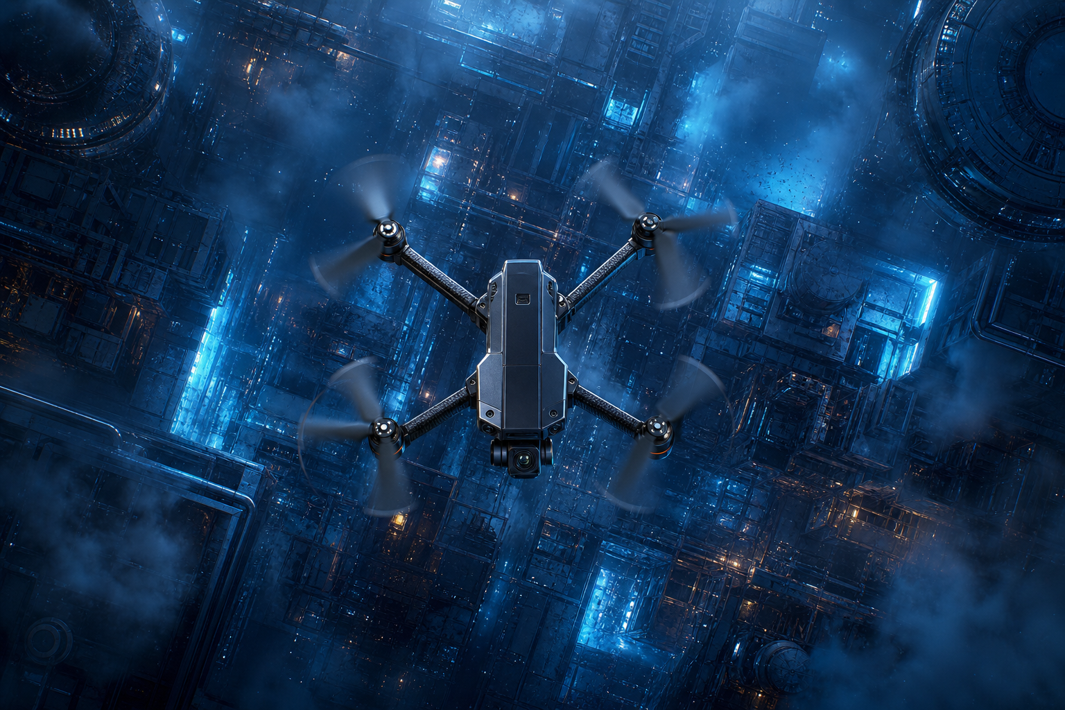 Professional Filming Drone In Golden Hour Drone Wallpaper  8 4K