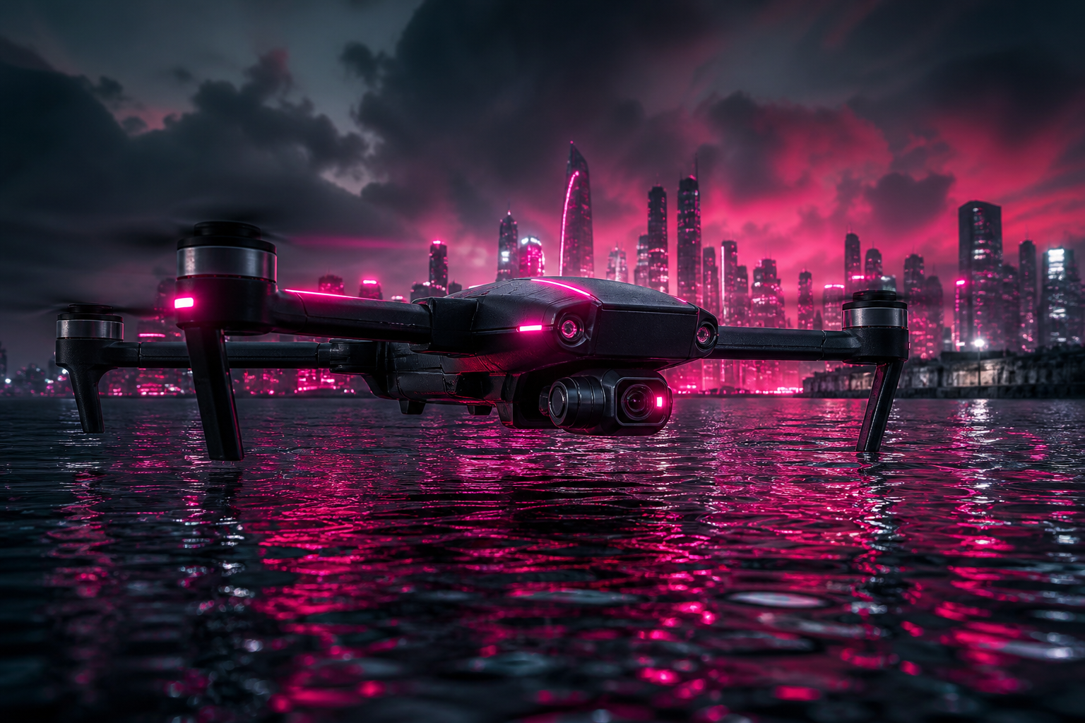 Professional Filming Drone In Golden Hour Drone Wallpaper  8 4K