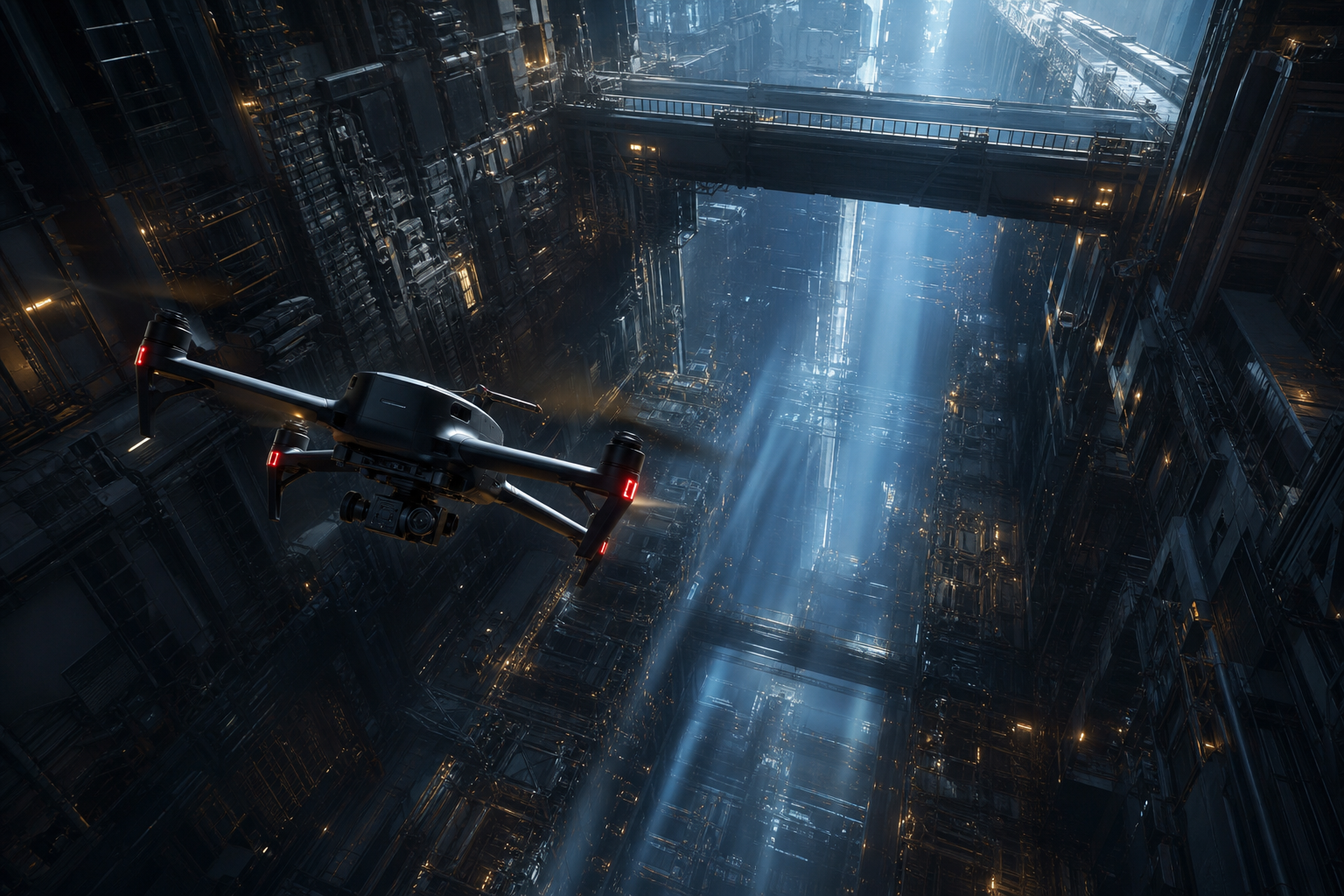 Professional Filming Drone In Golden Hour Drone Wallpaper  8 4K