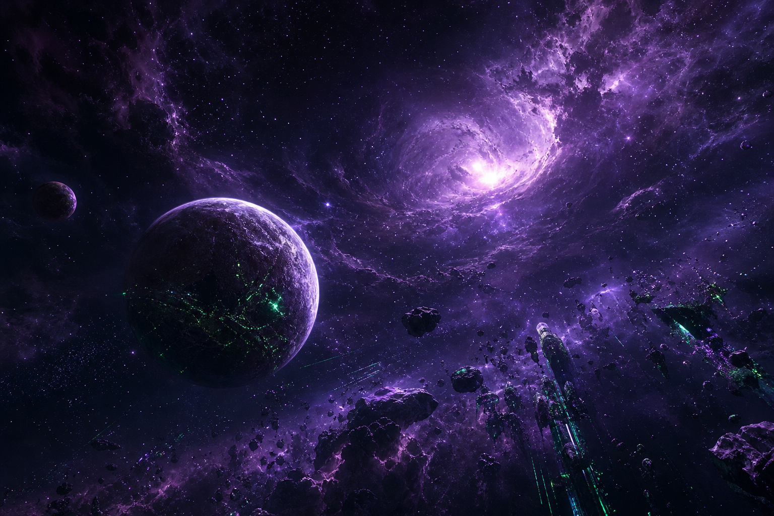 Purple Universe Stars Space Wallpaper  5 4K