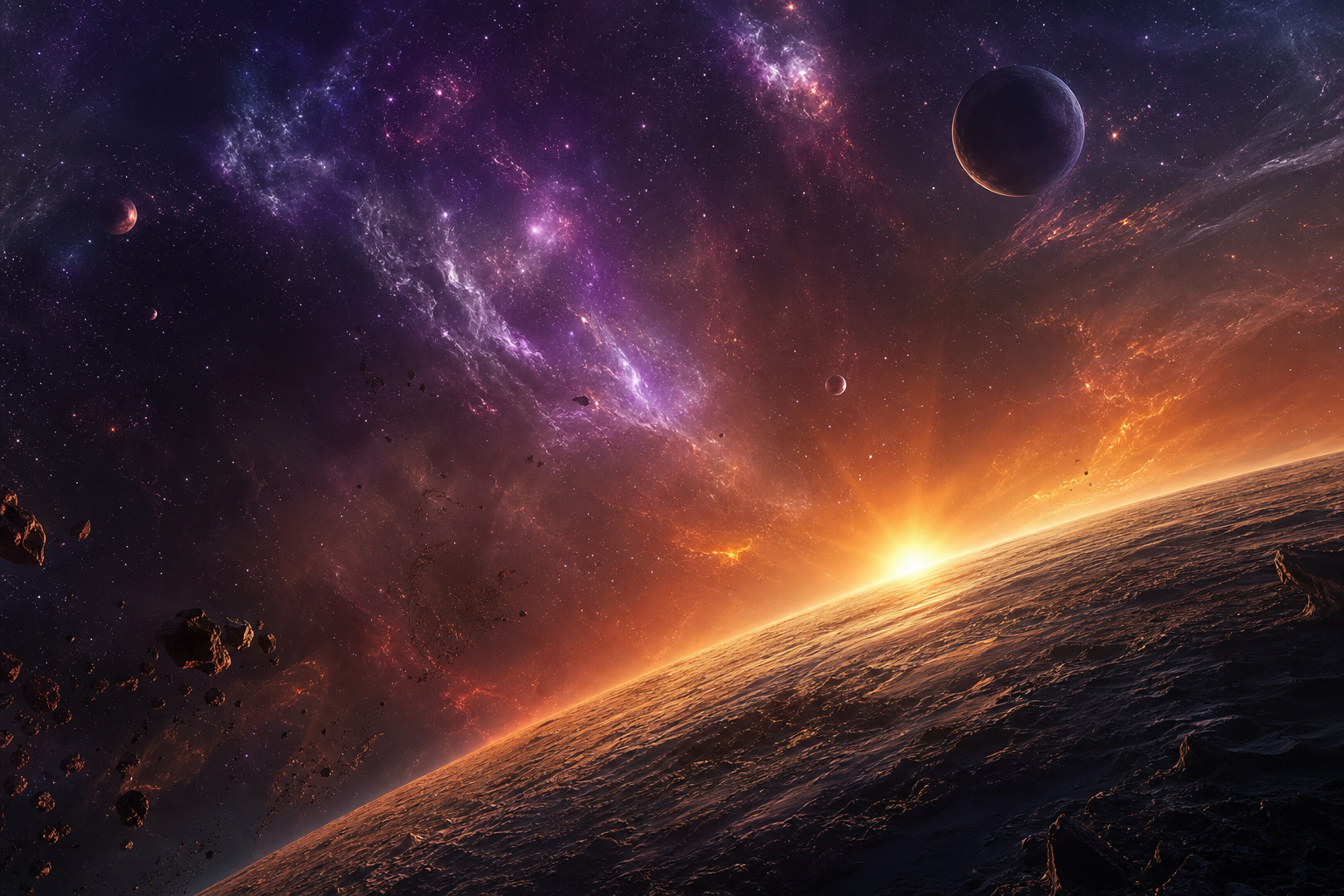 Purple Universe Stars Space Wallpaper  5 4K
