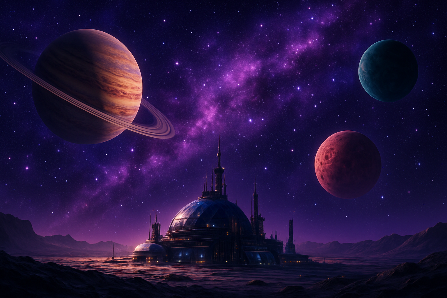 Purple Universe Stars Space Wallpaper 5 4K 4K Space Wallpaper