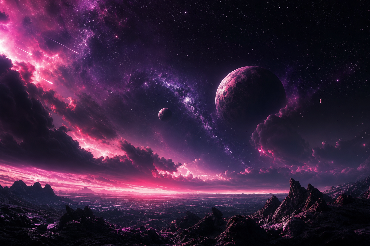 Purple Universe Stars Space Wallpaper  5 4K