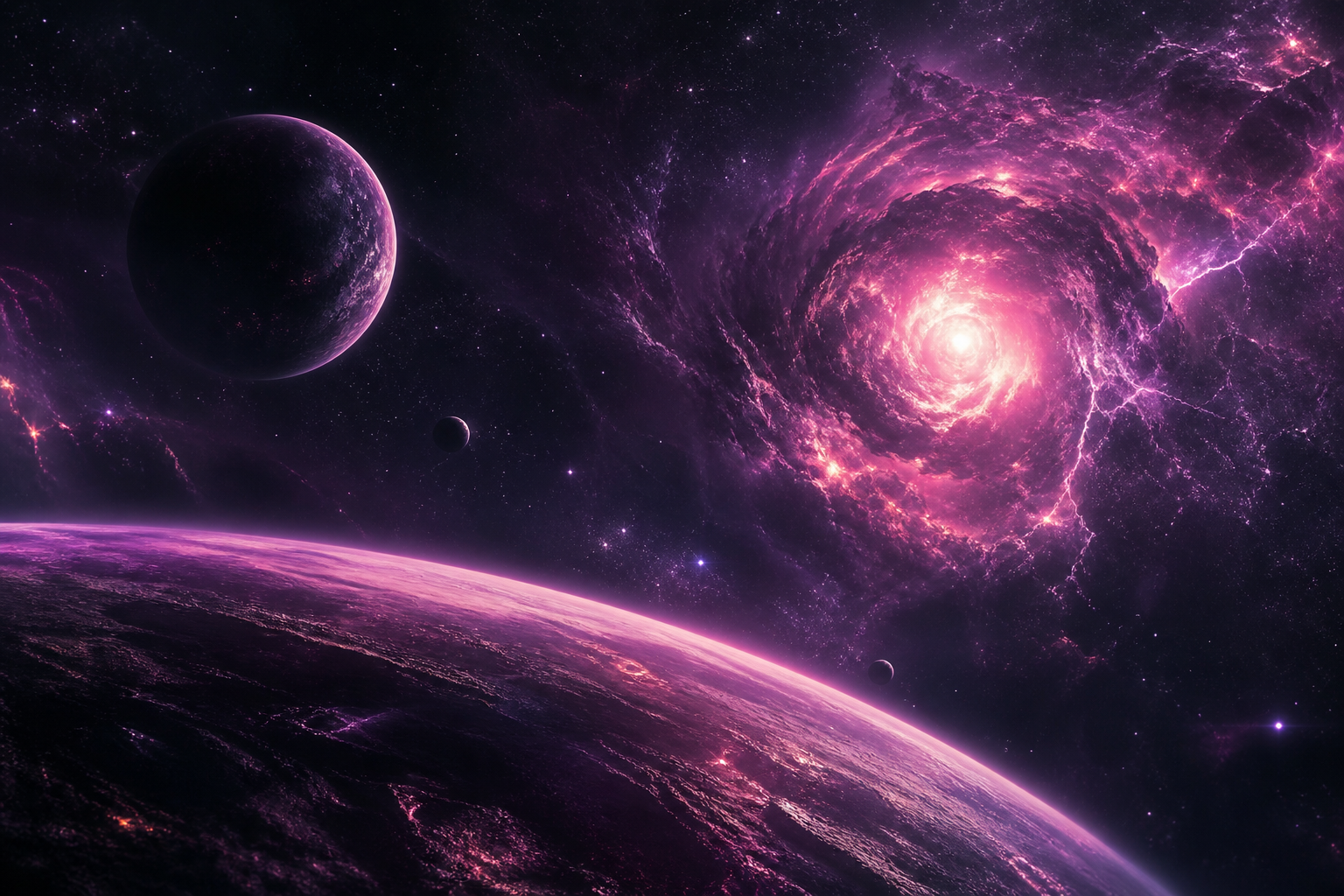 Purple Universe Stars Space Wallpaper  5 4K