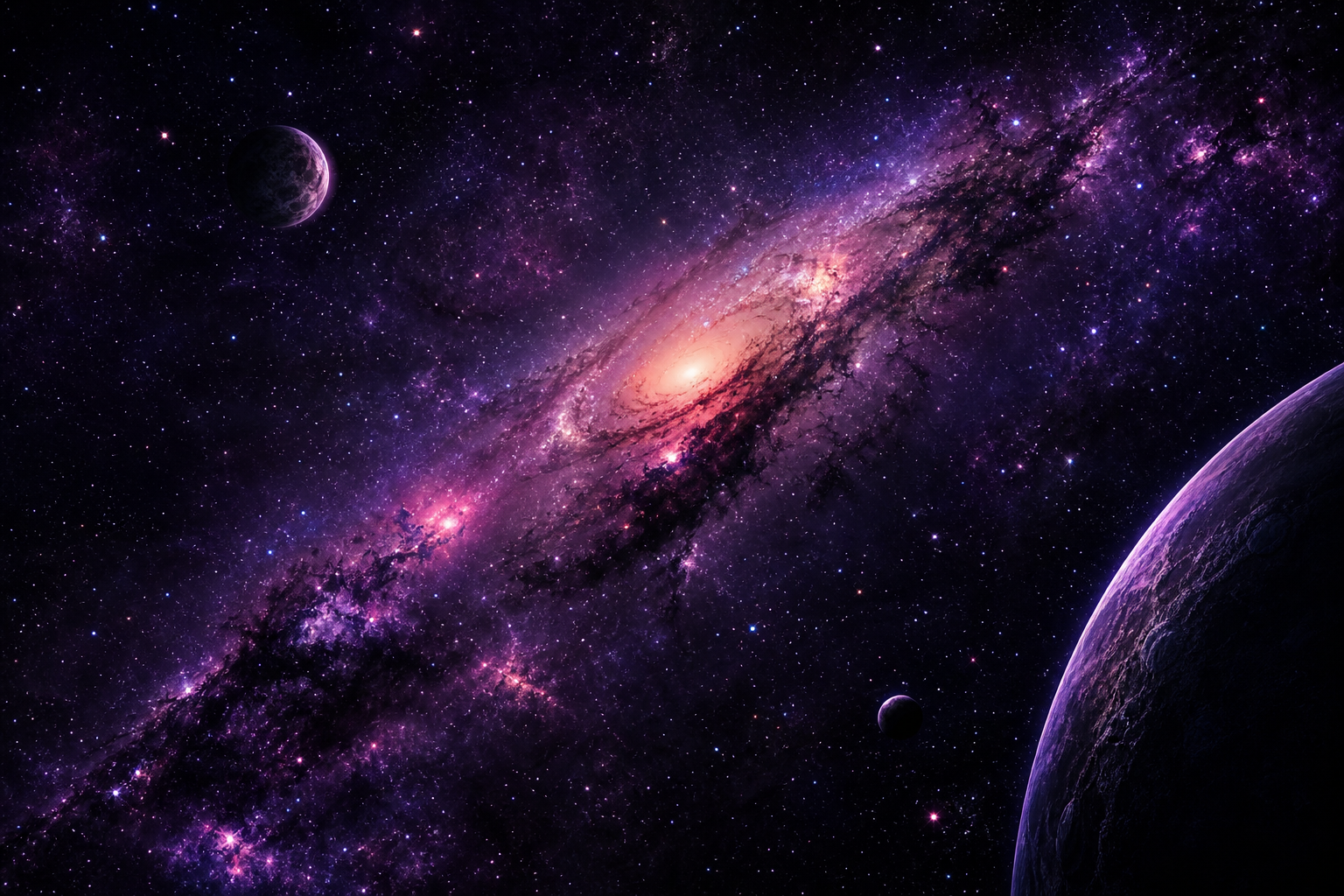 Purple Universe Stars Space Wallpaper  5 4K