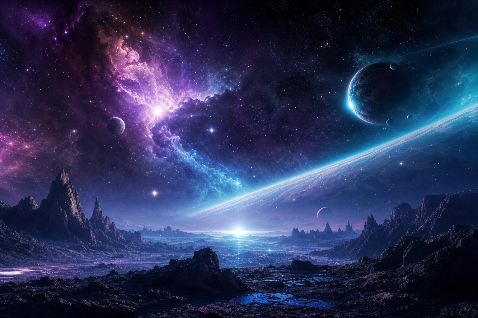 Purple Universe Stars Space Wallpaper  5 4K