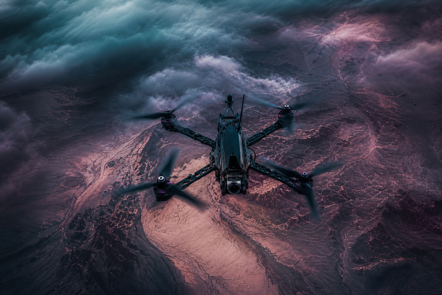 Quadcopter Flying Over Desert Drone Wallpaper 5 4K 11 4K Drone Wallpaper
