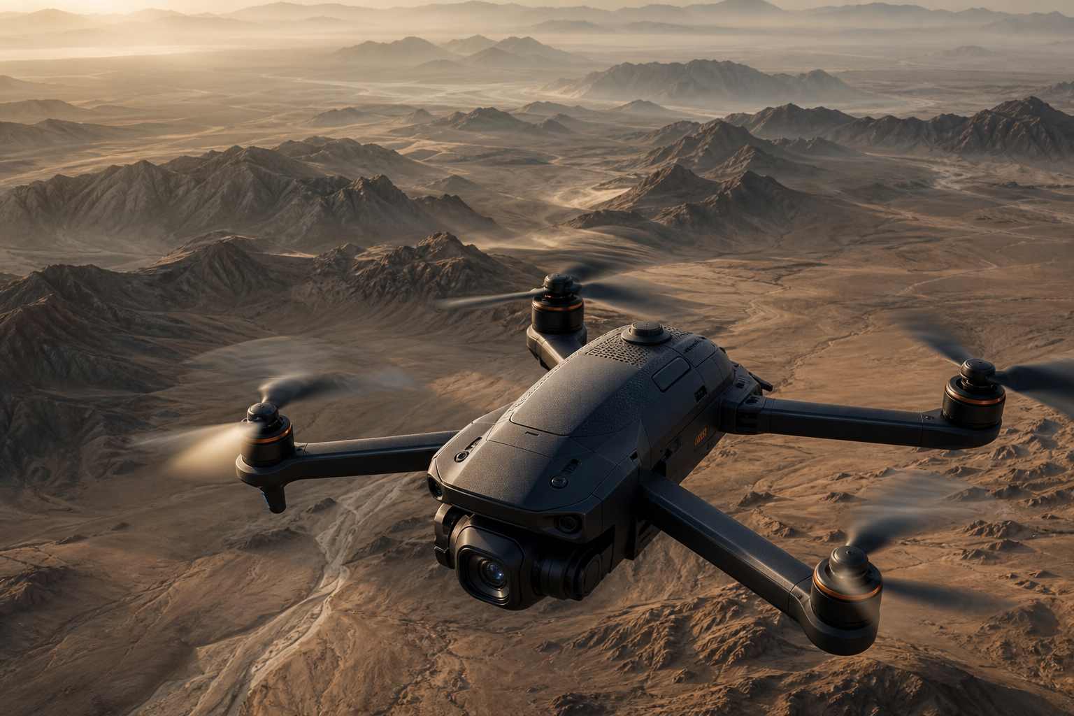Quadcopter Flying Over Desert Drone Wallpaper  5 4K