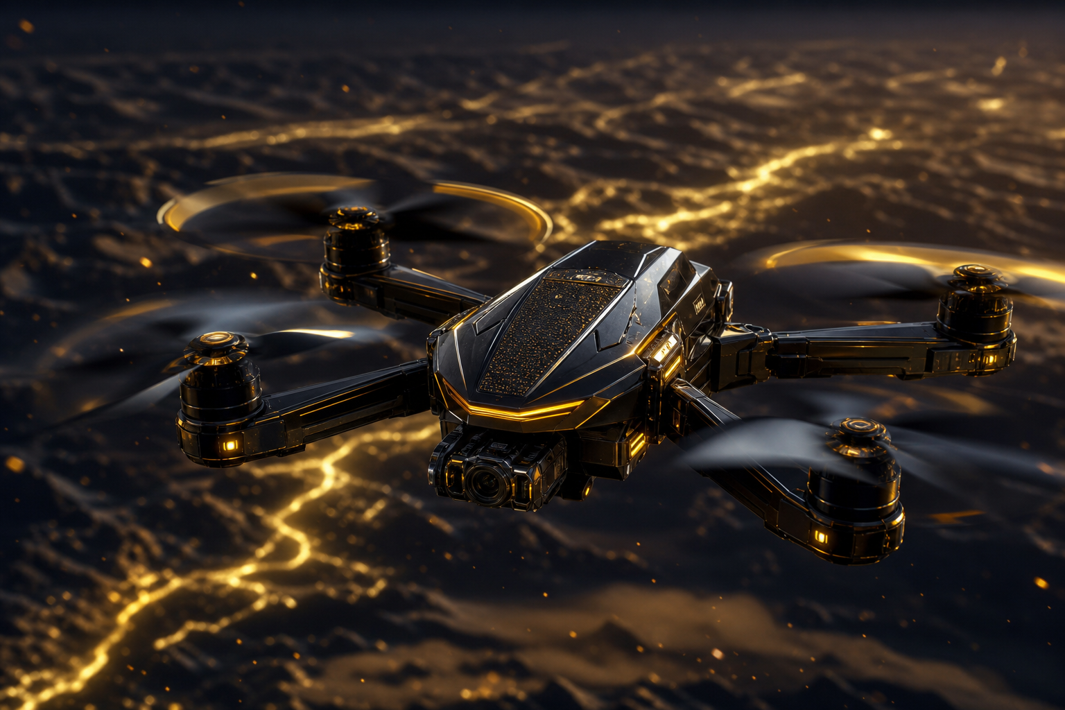 Quadcopter Flying Over Desert Drone Wallpaper  5 4K