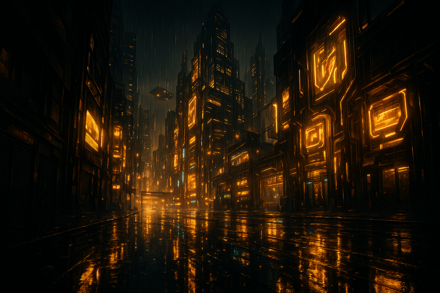 Rainy Neon Alley With Reflections Cyberpunk Wallpaper 4 4K 4K Cyberpunk Wallpaper