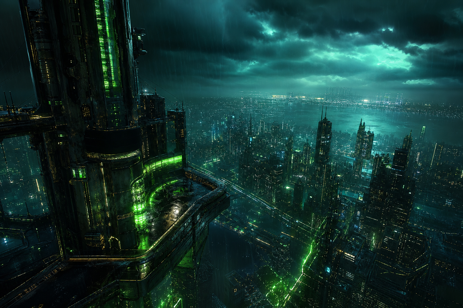 Rainy Neon Alley With Reflections Cyberpunk Wallpaper  4 4K