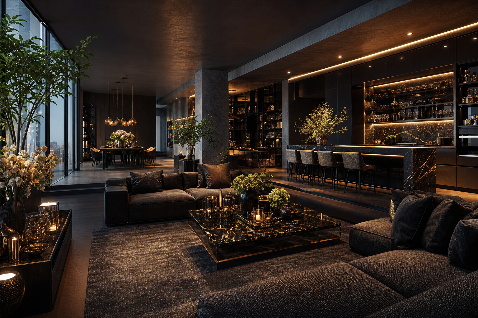 Rainy Neon Alley With Reflections Living-Room-Design Wallpaper  4 4K
