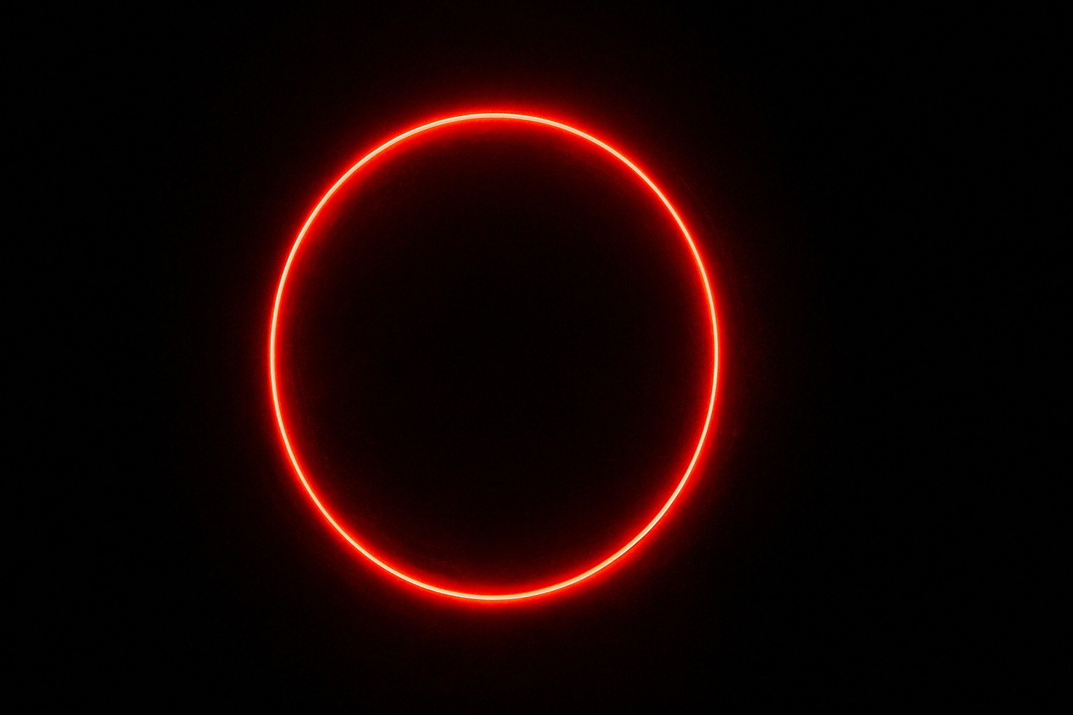 Red Neon Circle On Pure Black Amoled Wallpaper 7 4K 4K Amoled Wallpaper