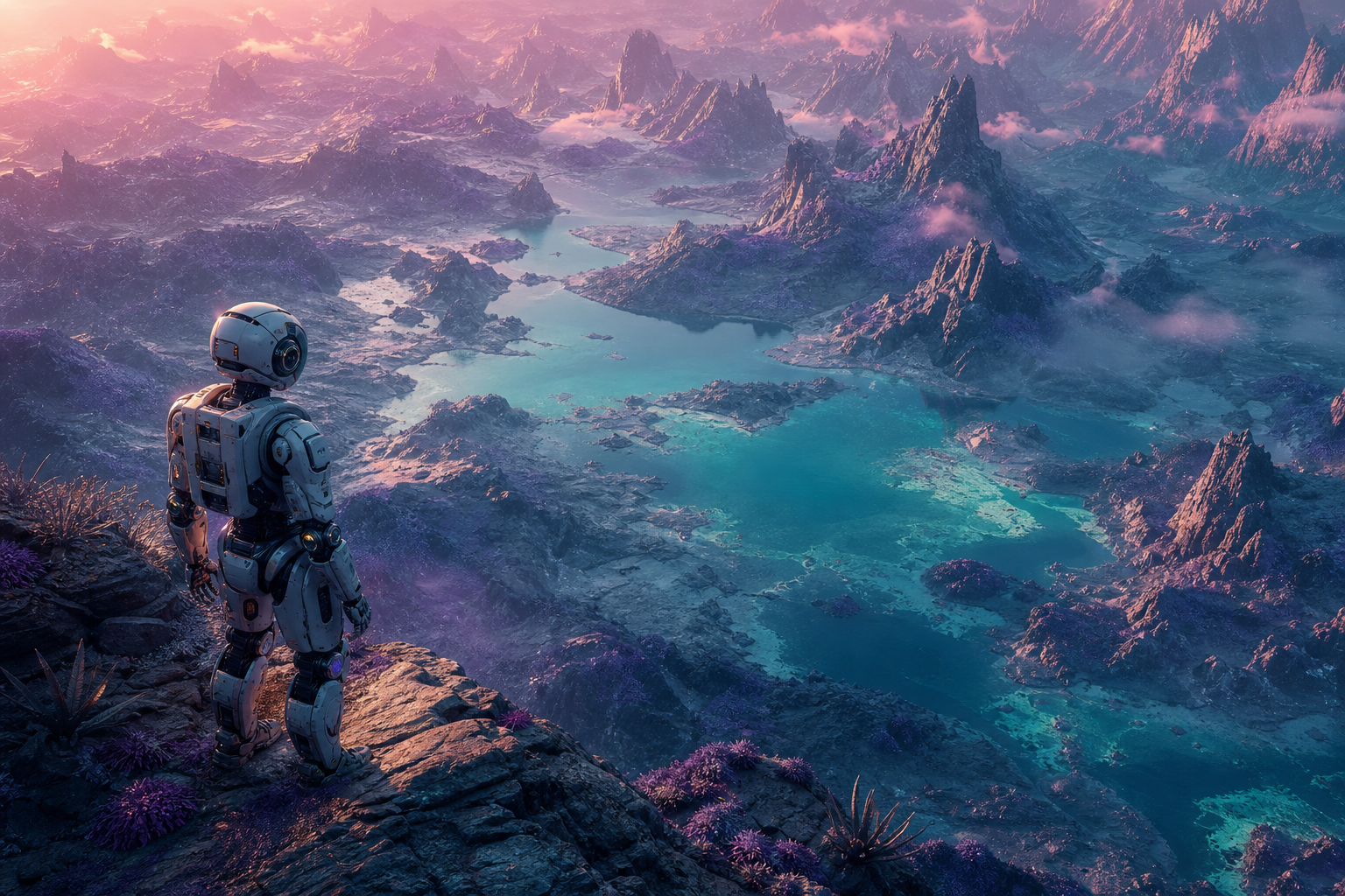 Robot Explorer On Alien Planet Robots Wallpaper  6 4K