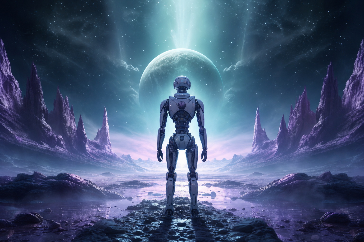 Robot Explorer On Alien Planet Robots Wallpaper  6 4K