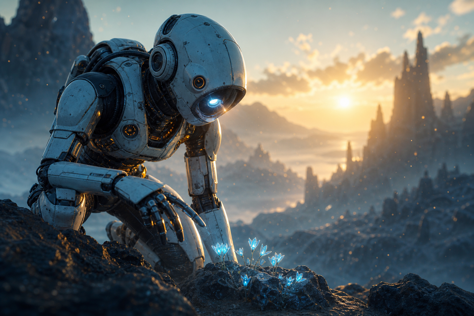 Robot Explorer On Alien Planet Robots Wallpaper  6 4K