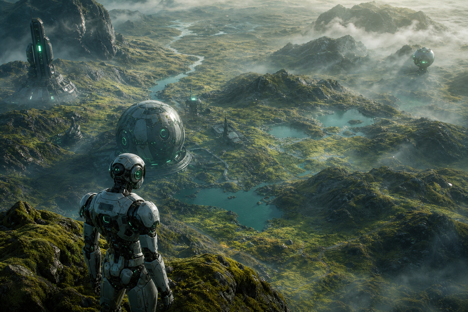 Robot Explorer On Alien Planet Robots Wallpaper  6 4K