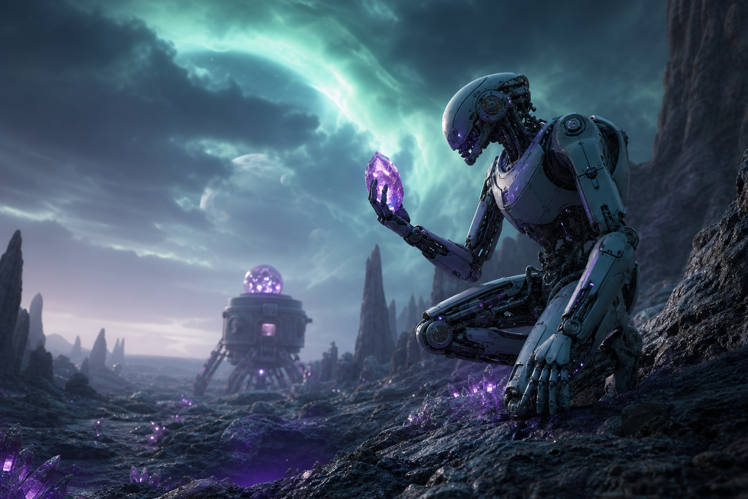 Robot Explorer On Alien Planet Robots Wallpaper  6 4K