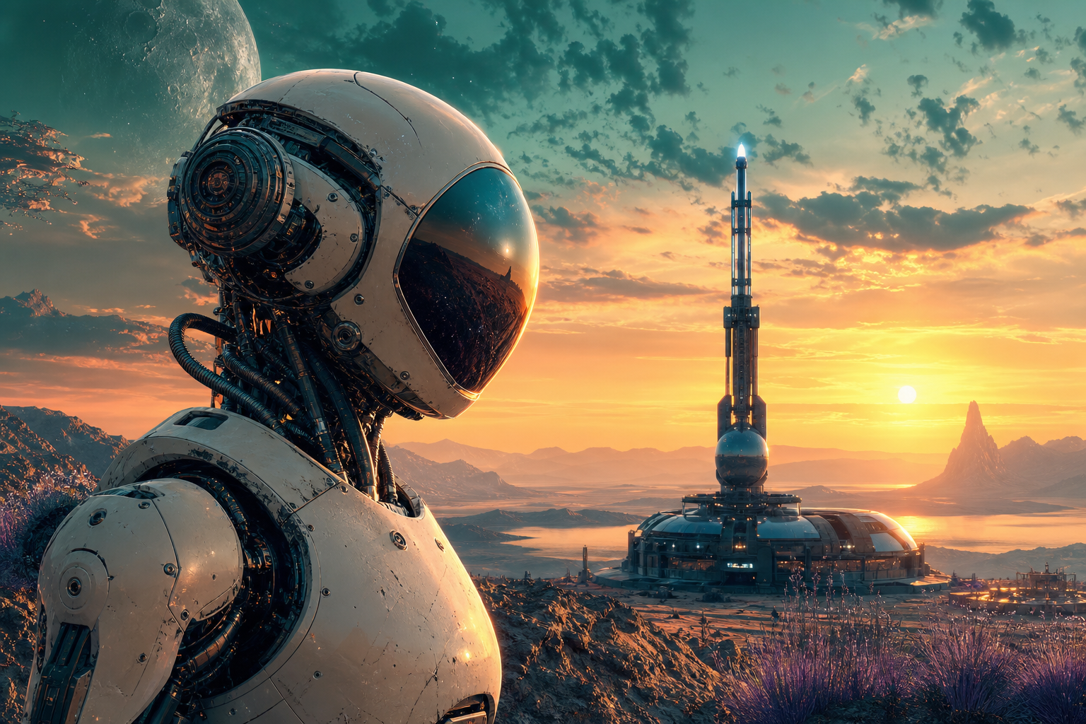 Robot Explorer On Alien Planet Robots Wallpaper  6 4K