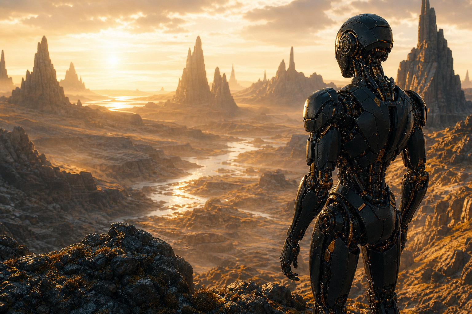 Robot Explorer On Alien Planet Robots Wallpaper  6 4K