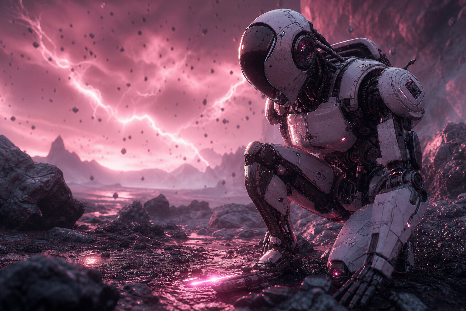 Robot Explorer On Alien Planet Robots Wallpaper  6 4K