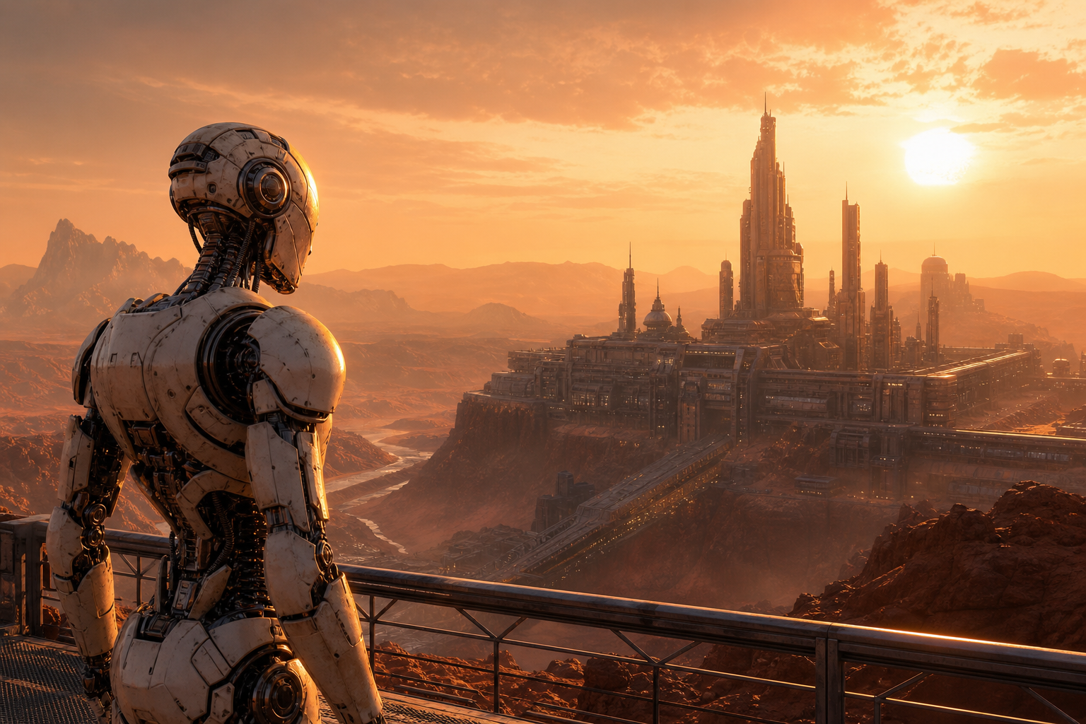Robot Explorer On Alien Planet Robots Wallpaper  6 4K