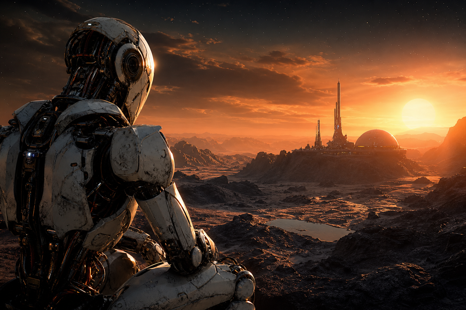 Robot Explorer On Alien Planet Robots Wallpaper  6 4K