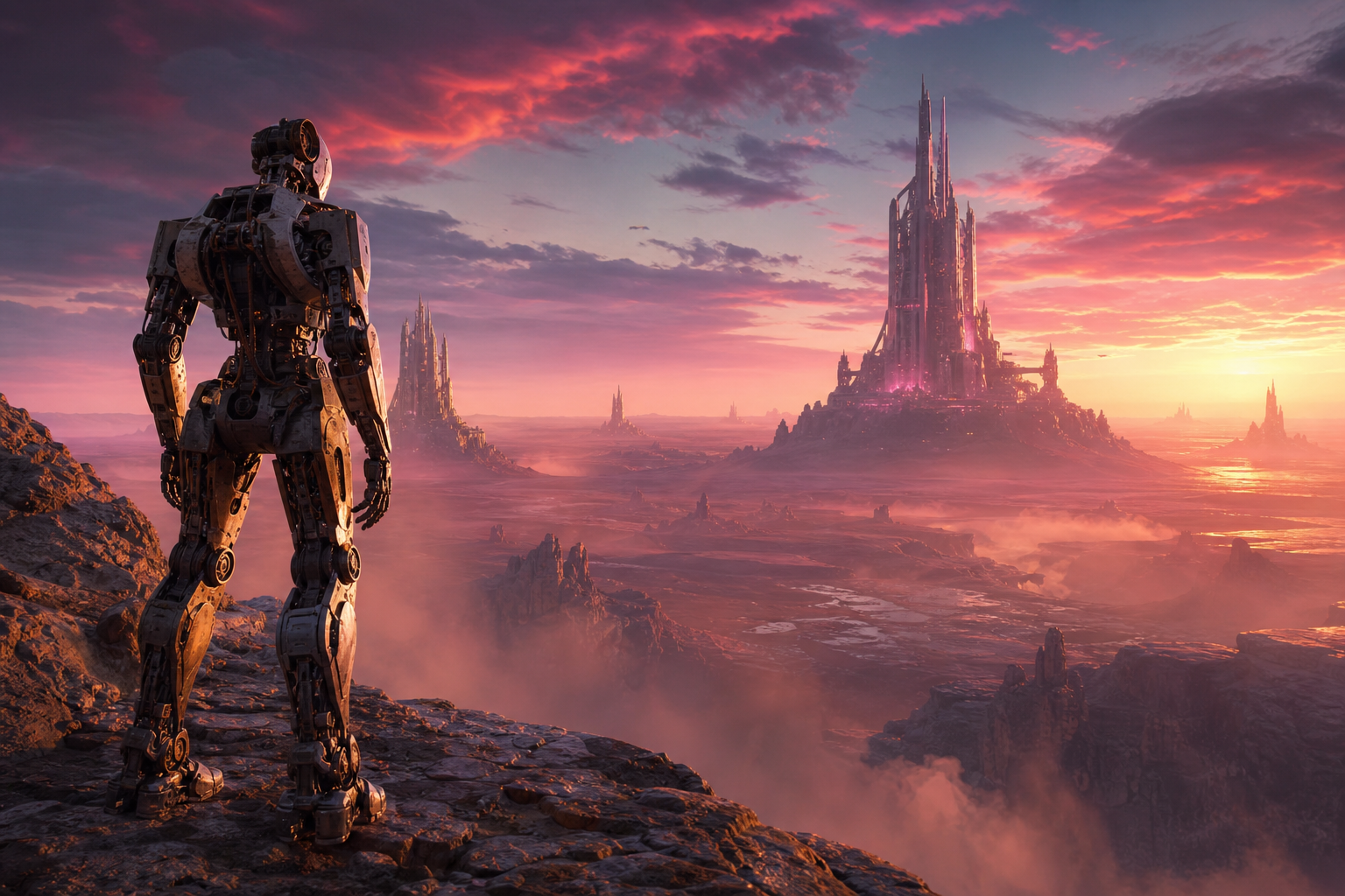 Robot Explorer On Alien Planet Robots Wallpaper  6 4K