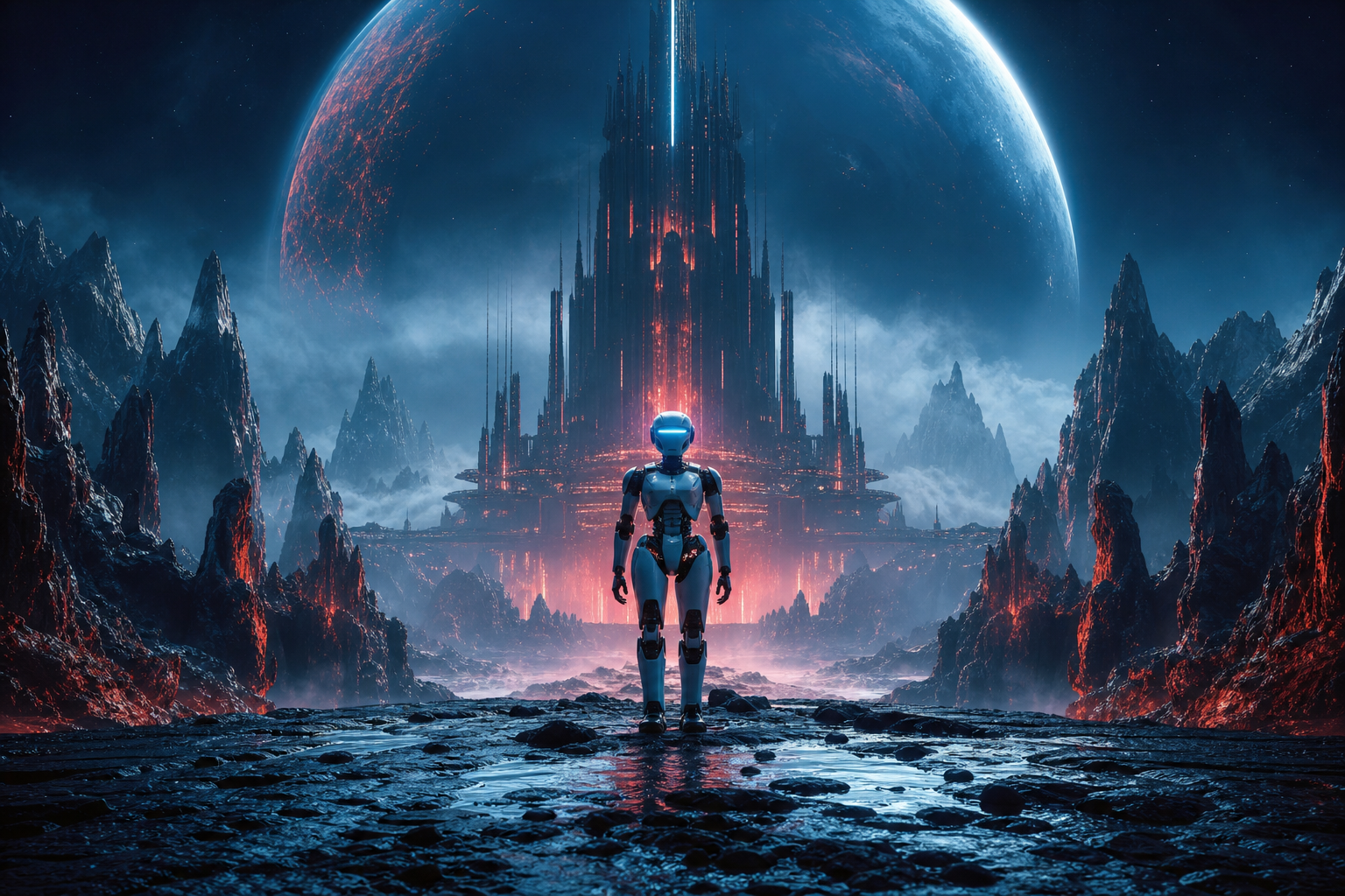 Robot Explorer On Alien Planet Robots Wallpaper  6 4K