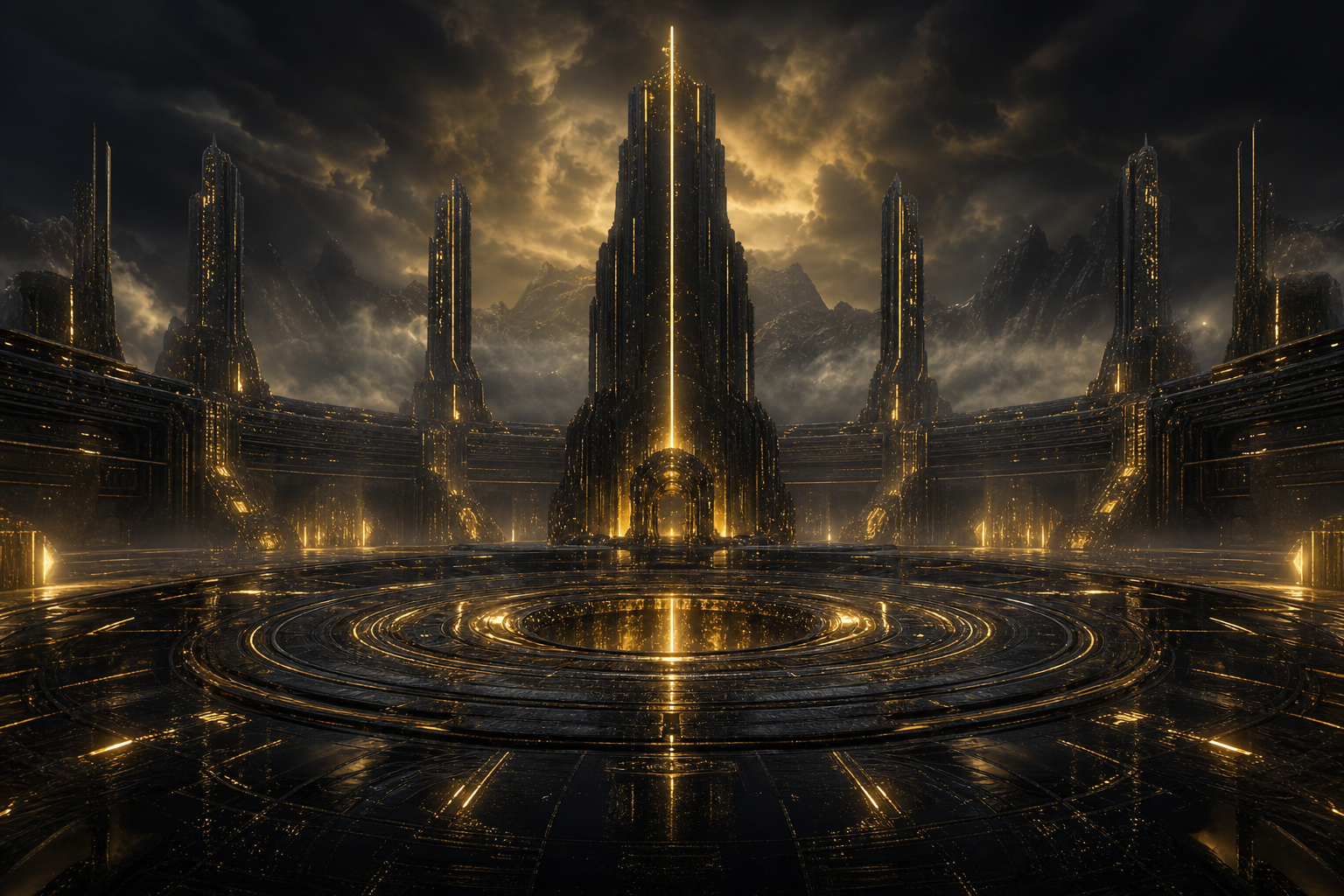 Sci Fi Battle Arena With Neon Lights Gaming Wallpaper  3 4K