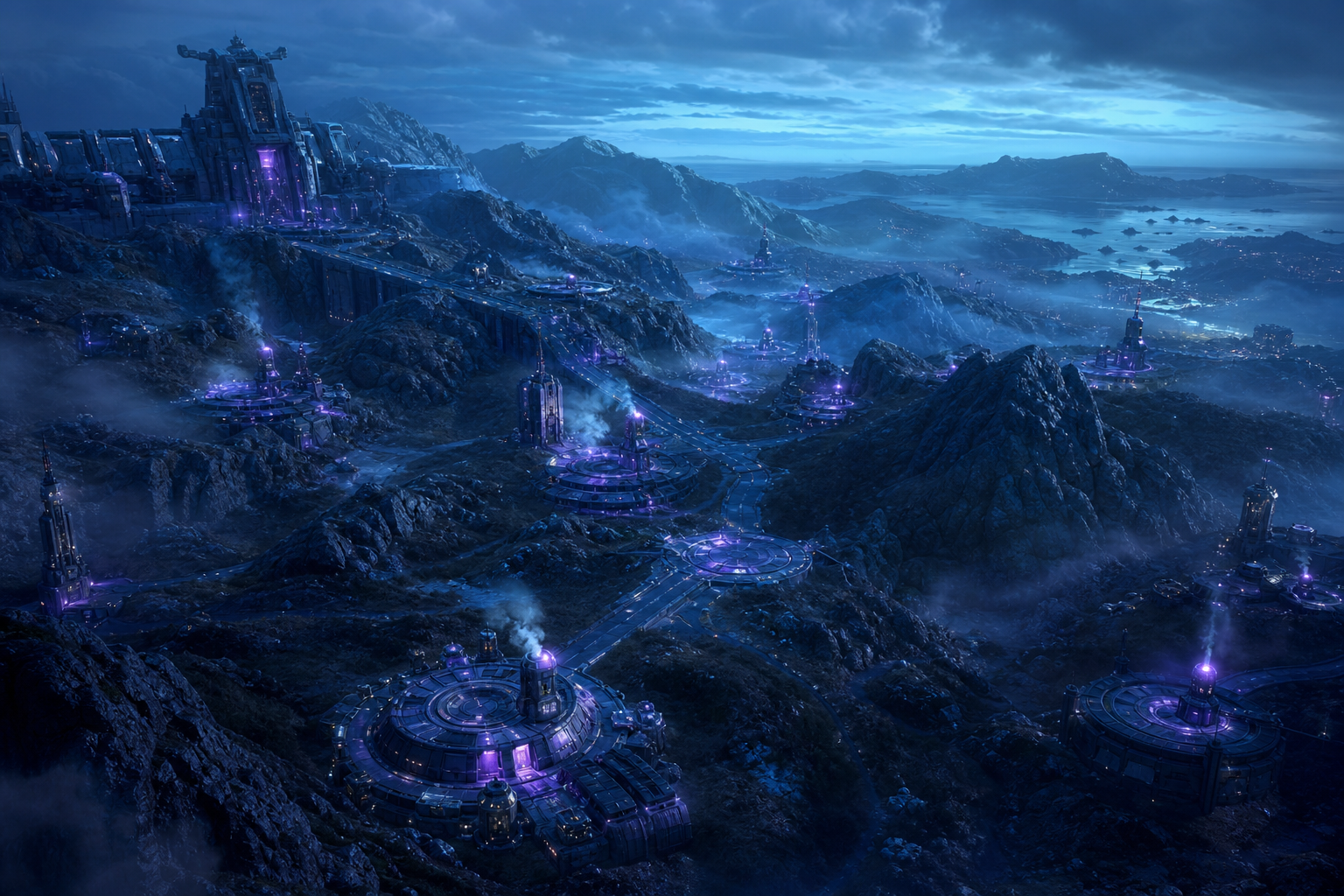 Space Marine Inspired Sci Fi Battlefield Without Logos Gaming Wallpaper  19 4K