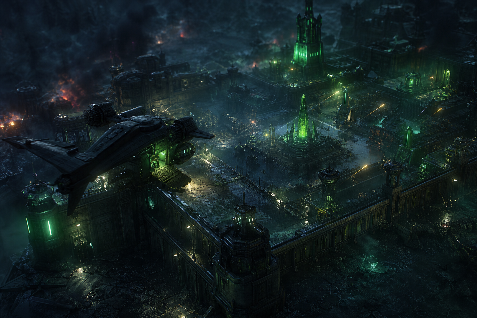 Space Marine Inspired Sci Fi Battlefield Without Logos Gaming Wallpaper  9 4K