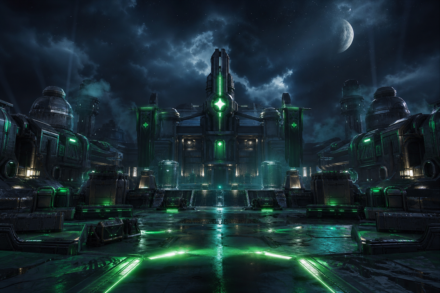 Space Marine Inspired Sci Fi Battlefield Without Logos Gaming Wallpaper  9 4K