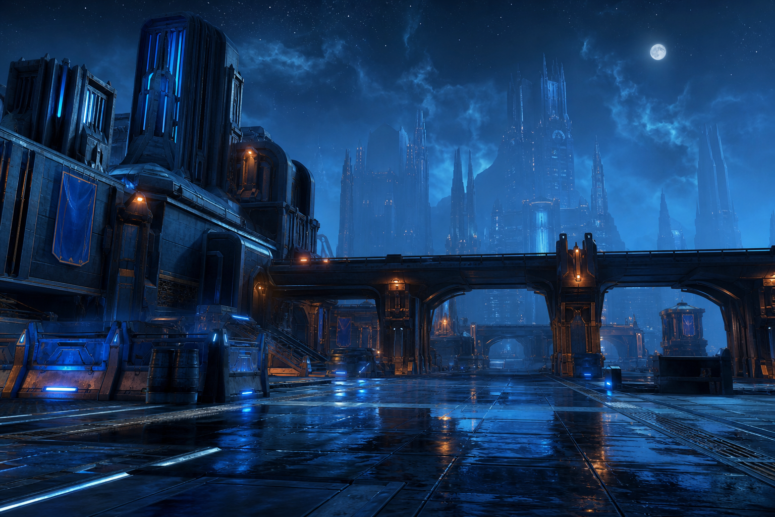 Space Marine Inspired Sci Fi Battlefield Without Logos Gaming Wallpaper  9 4K
