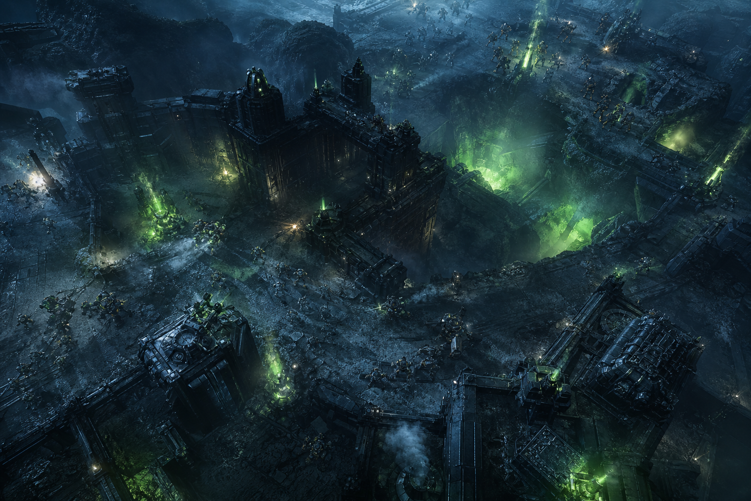 Space Marine Inspired Sci Fi Battlefield Without Logos Gaming Wallpaper  9 4K