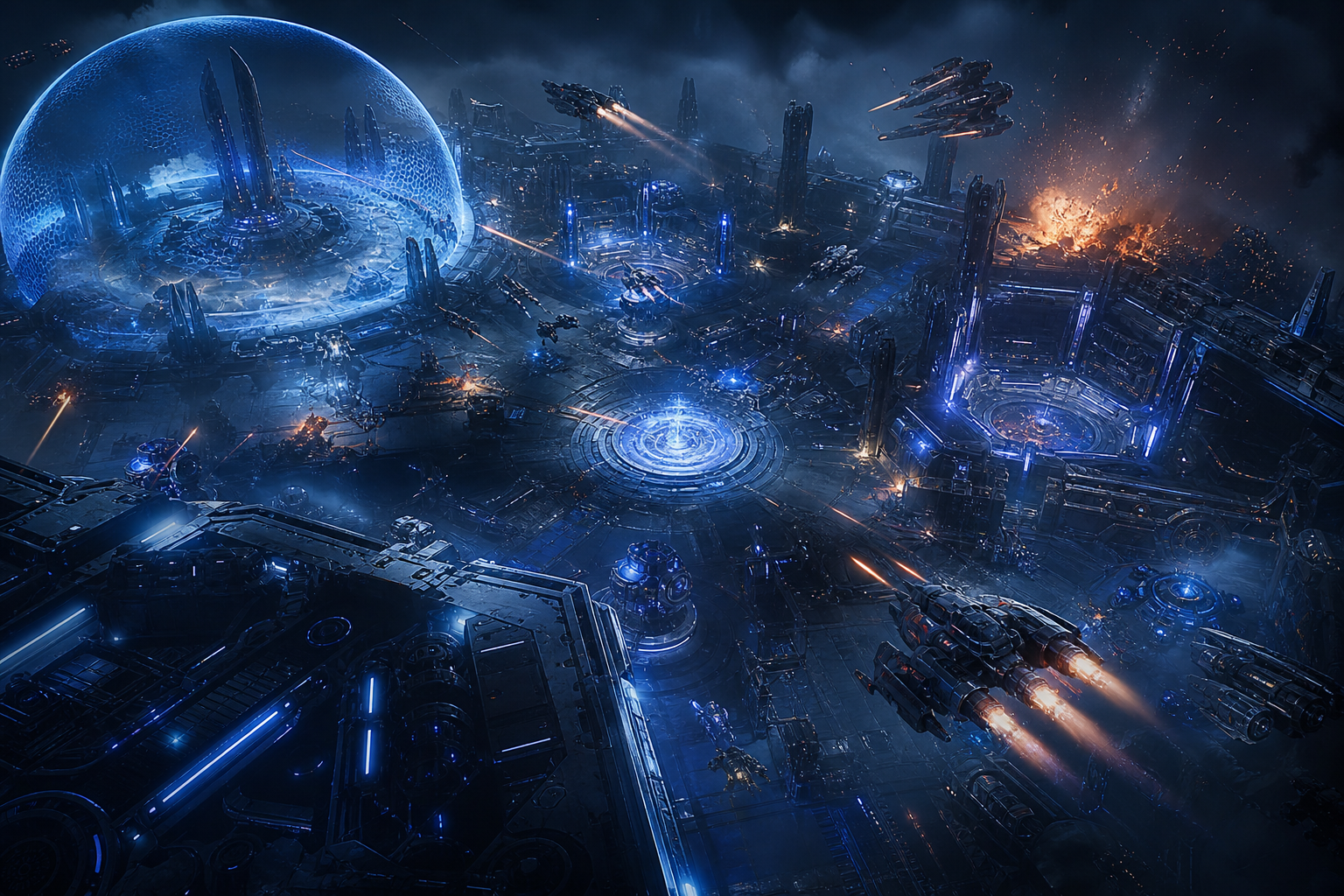 Space Marine Inspired Sci Fi Battlefield Without Logos Gaming Wallpaper  9 4K