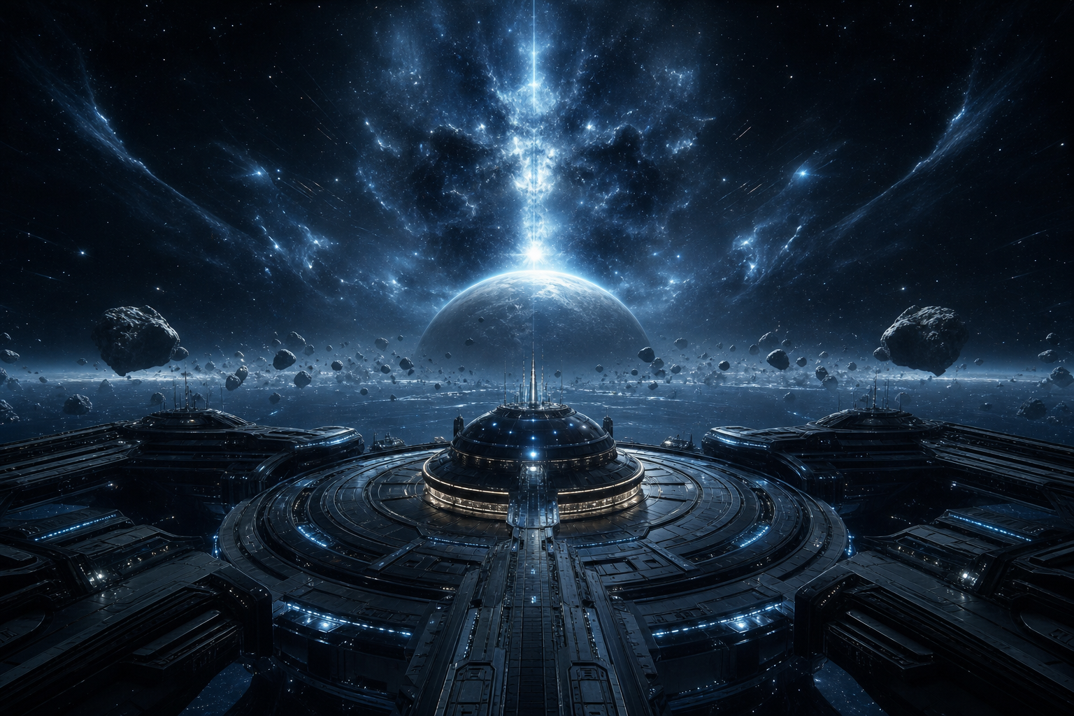 Spaceship Near Saturn Rings Space Wallpaper  6 4K