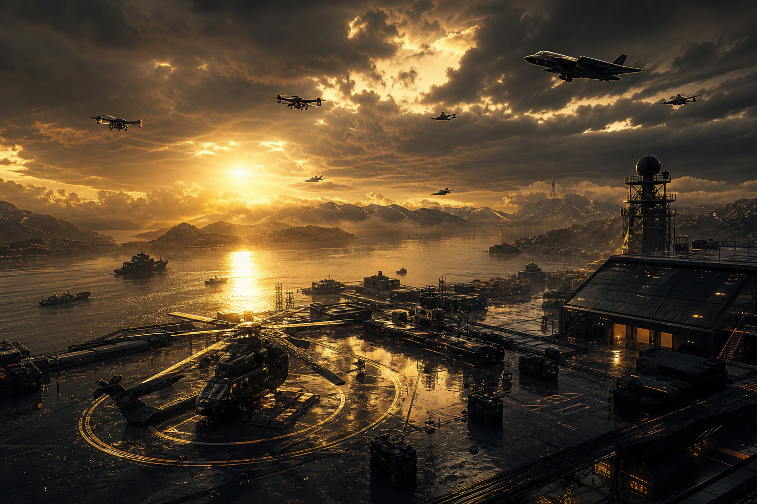 Special Forces Silhouette At Sunset Military Wallpaper  3 4K