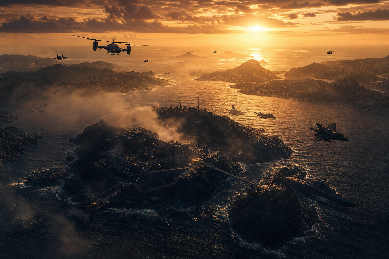 Special Forces Silhouette At Sunset Military Wallpaper  3 4K
