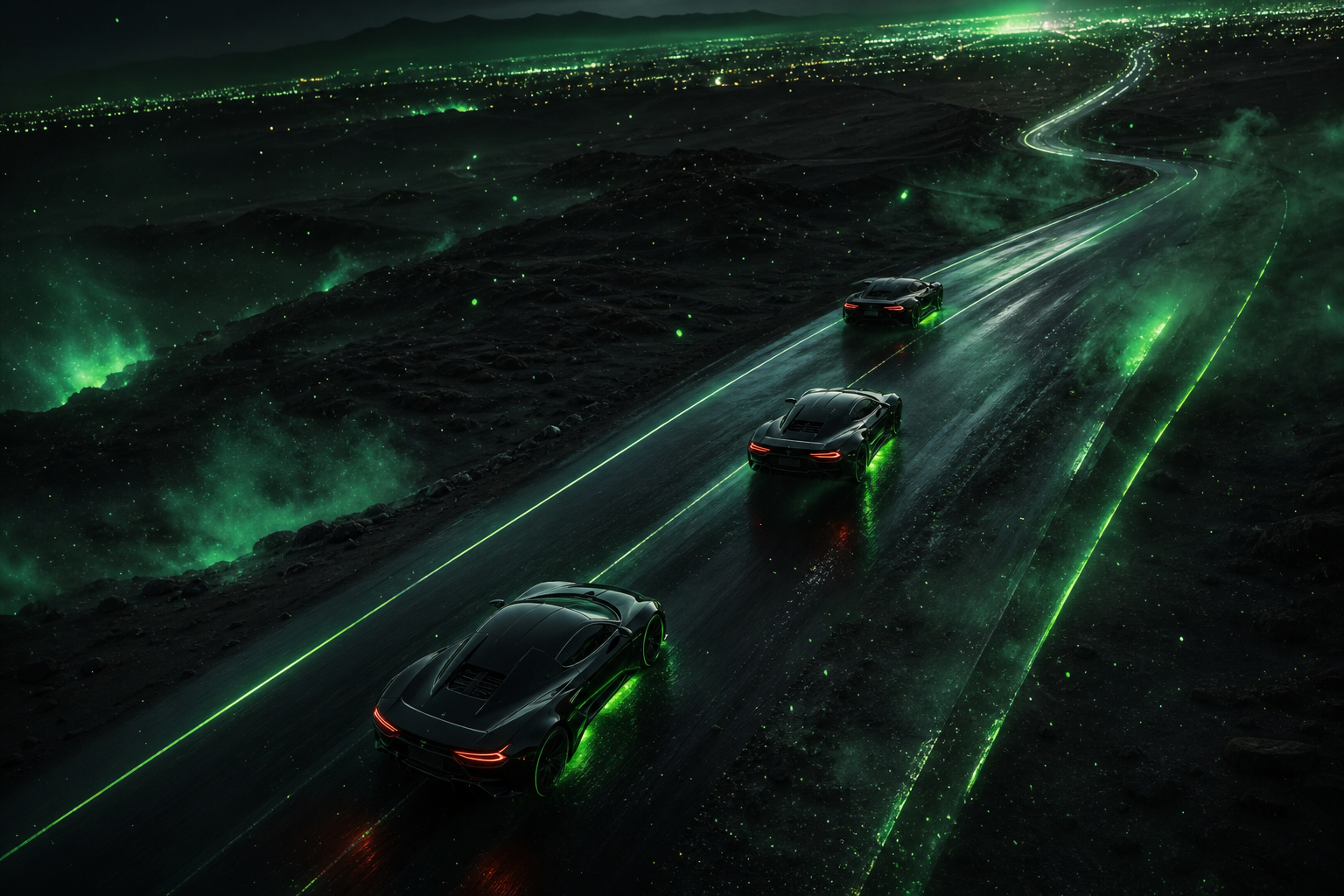 Supercar Desert Highway Cinematic Cars Wallpaper  8 4K