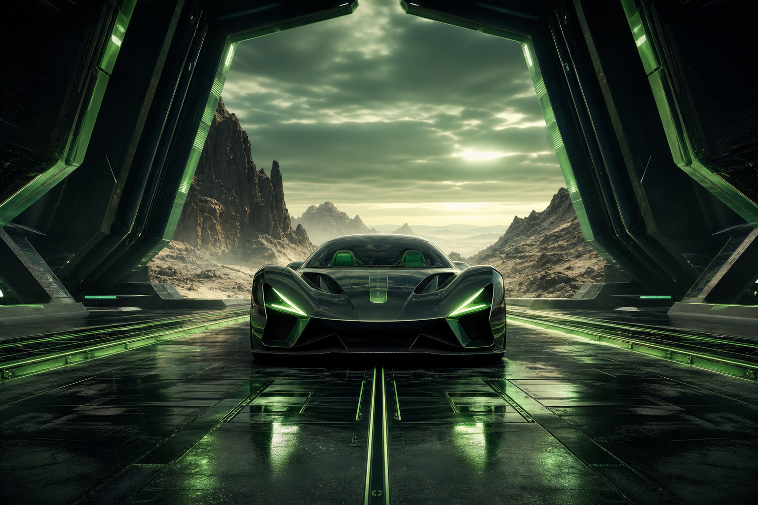 Supercar Desert Highway Cinematic Cars Wallpaper  8 4K