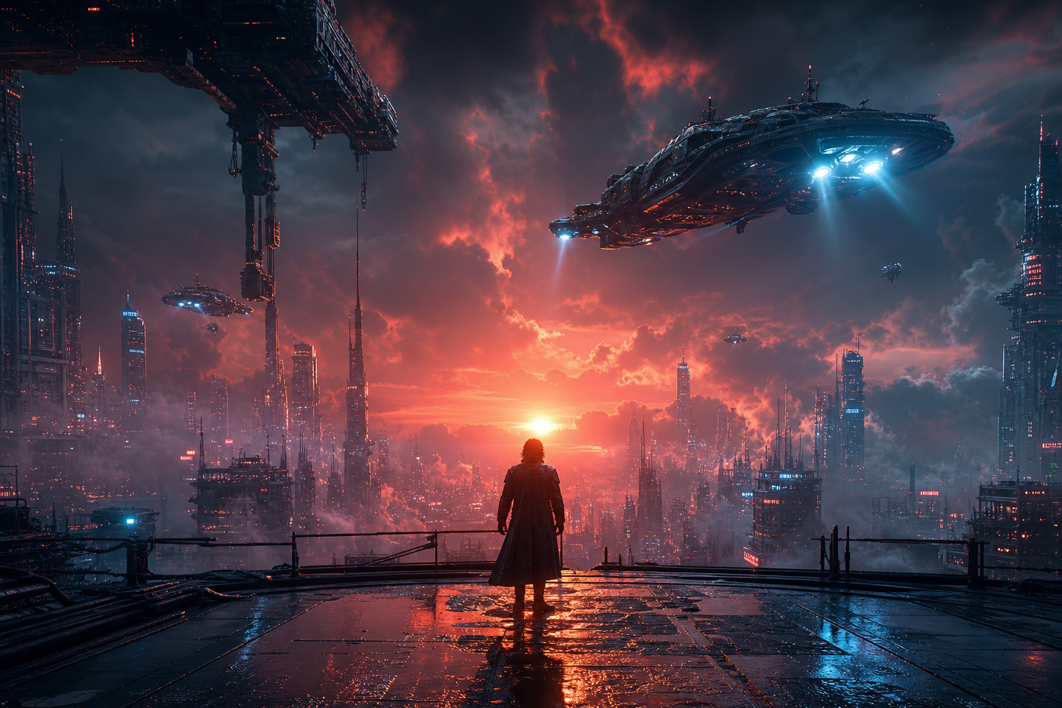 Thriller Style Abandoned Futuristic Corridor Movie Wallpaper  9 4K